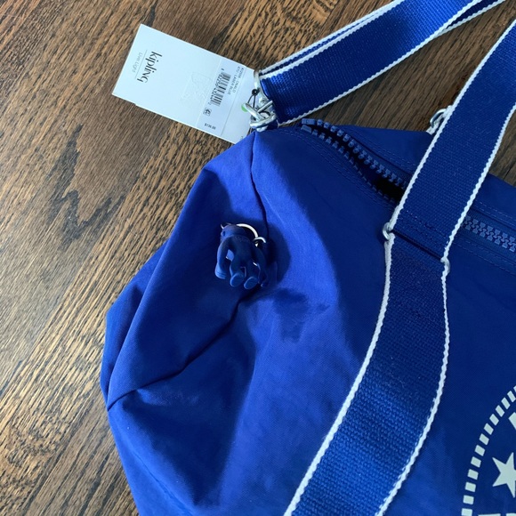 Brand New Kipling Onalo Duffle Bag Laser Blue - Picture 9 of 15